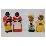 2 pair vintage Black Americana S&P salt & pepper