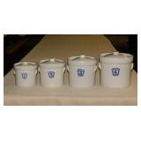 Rare Pfaltzgraff Yorktowne blue keystone numbered