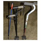 2 quad canes, one w/ lift assist handle & one with