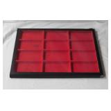 Riker glass top display showcase, 16" x 12"
