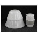 New Pampered Chef ceramic microwave egg cooker /