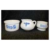 Pfaltzgraff Yorktowne blue: Butter crock -