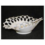Vintage Westmoreland Open Lace Doric glass bowl -