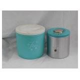 Mid Century Flour & Sugar kitchen canisters - 3