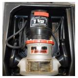 Sears Craftsman 1.5 hp fixed base router in case