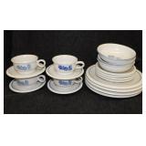 Pfaltzgraff Yorktowne blue dinnerware: