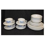 Pfaltzgraff Yorktowne blue dinnerware: