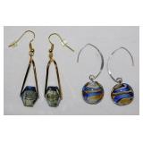12 new pair hand crafted dangle pierced earrings,
