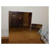 2 wall mirrors, largest 30" x 40"