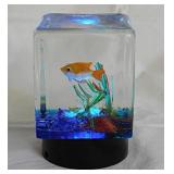 Blown glass aquatic aquarium glass paperweight w/