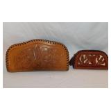 Ladies wallets & coin purses: Hand tooled leather