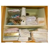 Bed linens - Vintage Wedding candle - Pillowcases