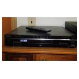 Sony 5 disc DVD/CD player w/ remote & manual,