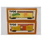 5 new railroad train cars in boxes: Tyco - AHM -