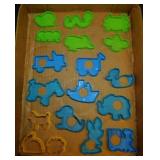 Fifteen 1973 & 1974 General Mills cookie cutters