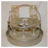 Vintage baby bottle sterilizer w/ glass bottles &