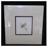 Original art: Owl drawing by Cristina Ball,