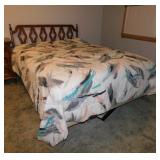 Queen size bed w/ Kingsdown frame, Eastman