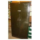 Vintage Stansteel metal utility cabinet w/ garage