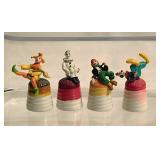 11 miniature figurines: 4" Cavalcade of Clowns by