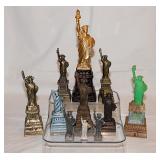 12 miniature Statue of Liberty figurines: Avon