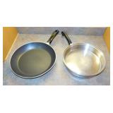 Vintage Saladmaster stainless skillet, no lid -
