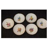 6 AK Kaiser West Germany porcelain butter pats -