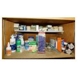 Bathroom closet contents: Bandages - New soaps -