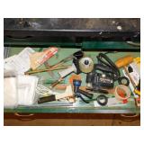 Contents of workshop drawers: Drill bits - Tape -