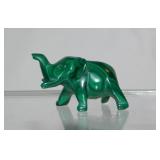15 miniature hand carved elephants: Calcite -