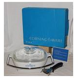 New 1958 Corning Blue Cornflower 10" skillet