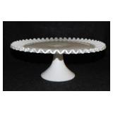 Vintage Fenton Silver Crest pedestal cake plate,