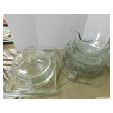Pyrex 9x13 glass baker - Etched crystal serving