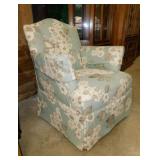 Nice upholstered accent chair, 16" wide seat