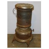 Antique kerosene oil heater, 23" tall