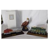 2 diecast model railroad train locomotive engines