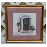 1993 No Place Like Home folk art watercolor print