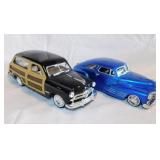2 diecast model cars: 1949 Ford Woody Wagon -