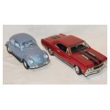 Road Signature diecast 1967 Volkswagen Beetle, 9"