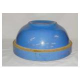 Antique crock mixing bowl, 11" diameter