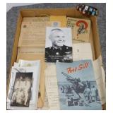 Antique military paper ephemera & photos - 1914
