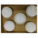 21 antique porcelain, glass & ironstone butter