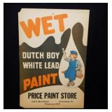6 vintage Wet Paint retail store signs: