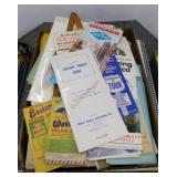 Vintage railroad train paper ephemera: Pamphlets