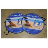 2 new beach chair canopy sun shields