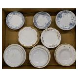 22 antique porcelain & ironstone butter pats