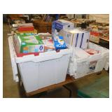 Z flip top storage totes of household & shop