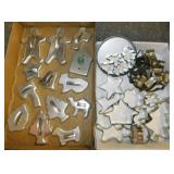 40 vintage metal cookie cutters: Christmas -