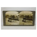 13 antique stereoscopic cards: