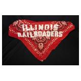 Illinois Railroaders bandana - Vintage dominoes -